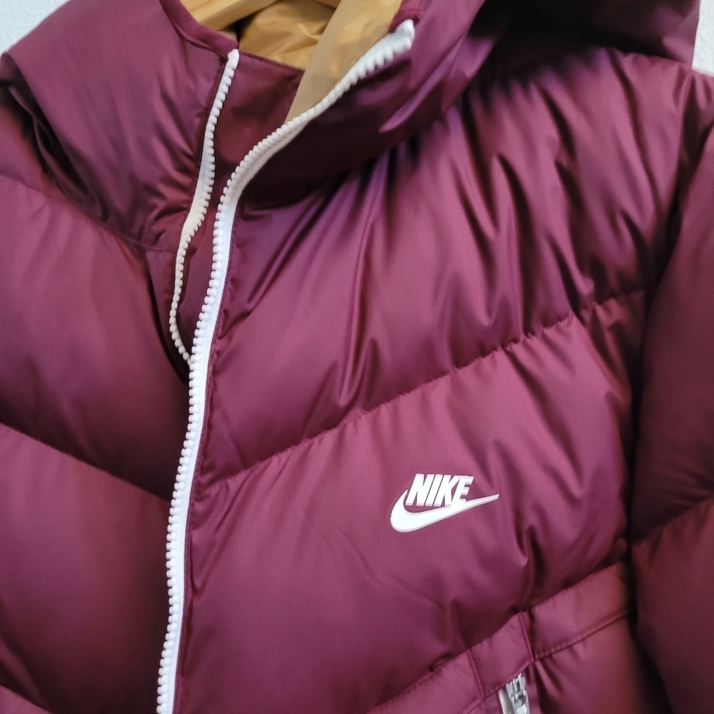 Nike puffer windrunner storm fit color block hooded sportswear jacket - Picture 3 of 15